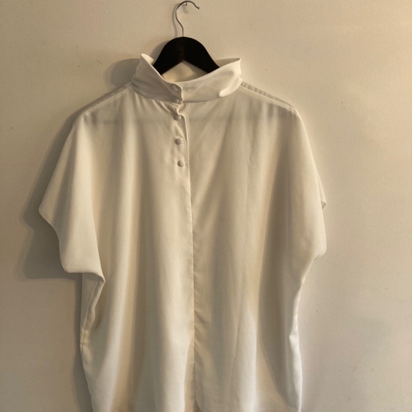 High neck blouse with short sleeves XL - Picture 4 of 5